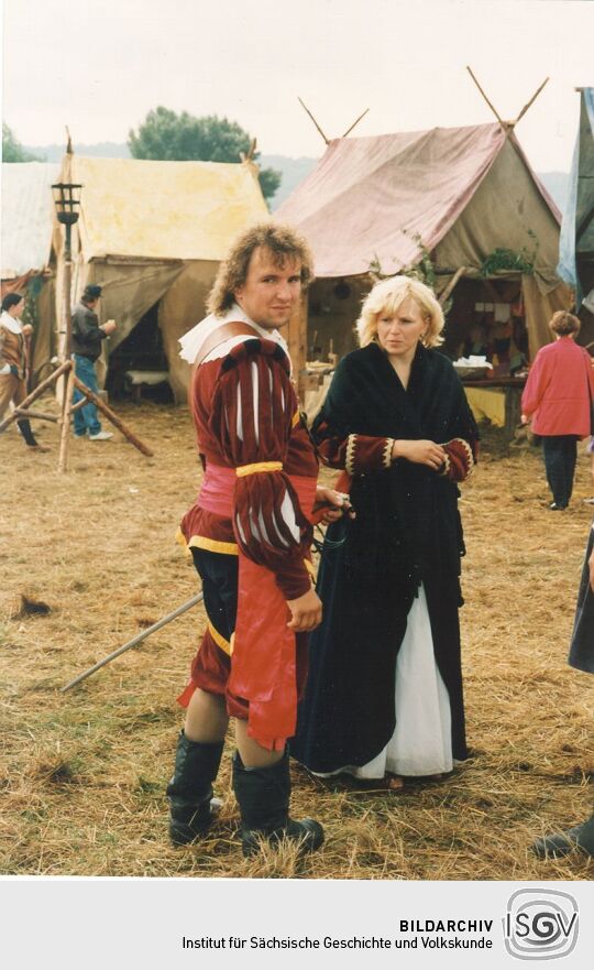 Ein Landsknecht beim Friedensfest in Radebeul