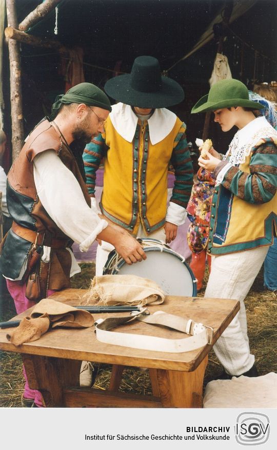 Musikanten beim Friedensfest in Radebeul