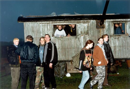 Bauwagen des Jugendclubs von Mengelsdorf