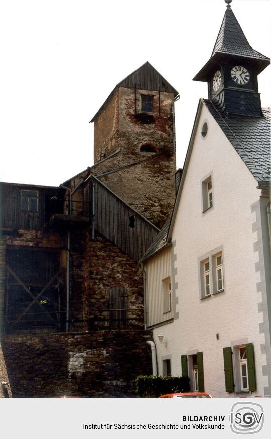 Alte Förderanlage des ehemaliges Kalkwerks in Lengefeld