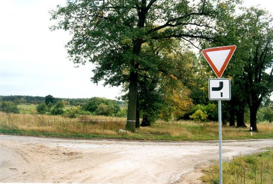 Auf dem Gelände des abgerissenen Dorfes Viereichen