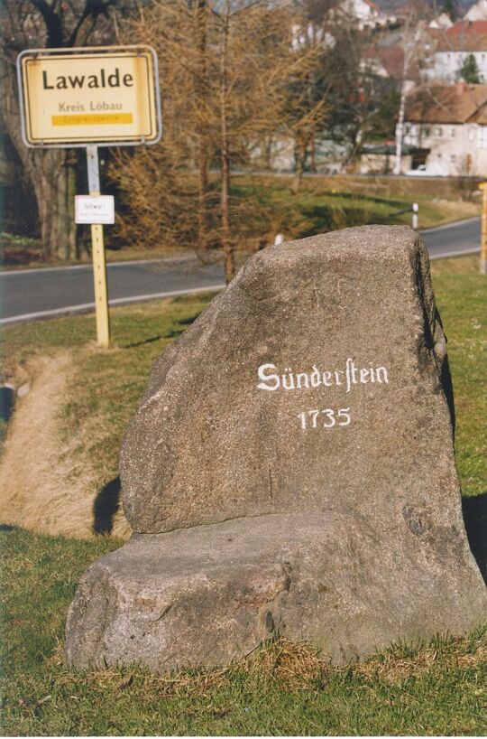 Sünderstein in Lawalde