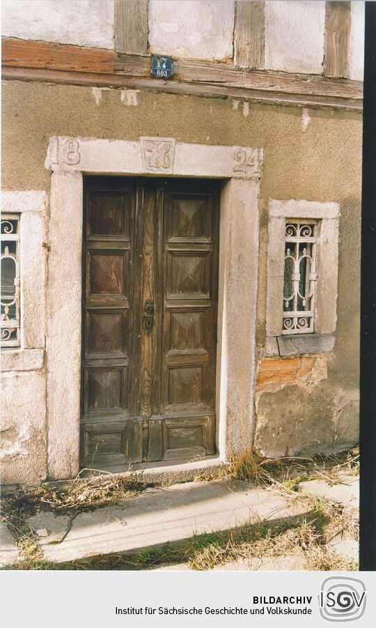 Wohnhaus in Ebersbach, Detail