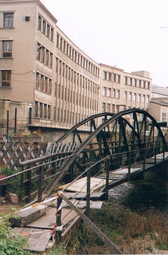 Fußgängerbrücke an der Fabrikstraße in Kirchberg