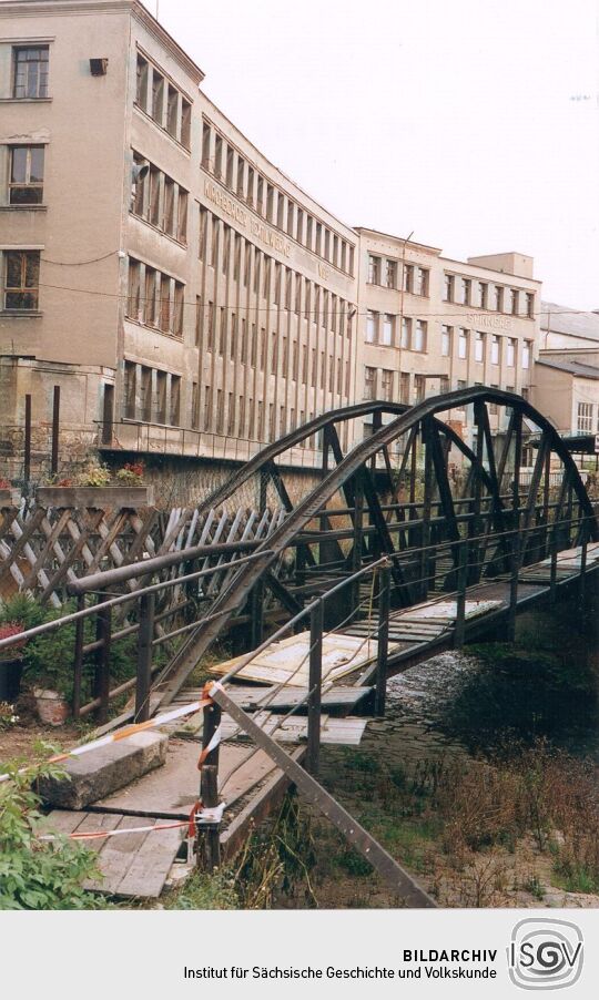 Fußgängerbrücke an der Fabrikstraße in Kirchberg