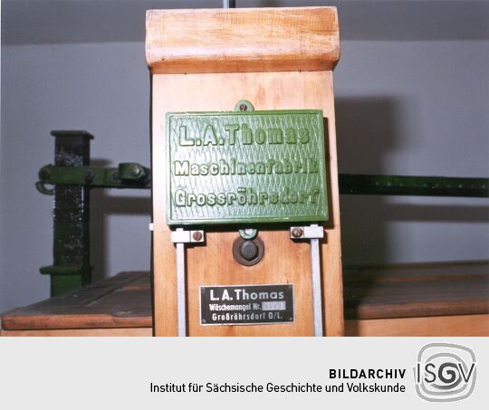 Wäschemangel in der Georg- Büchner- Straße in Radeberg