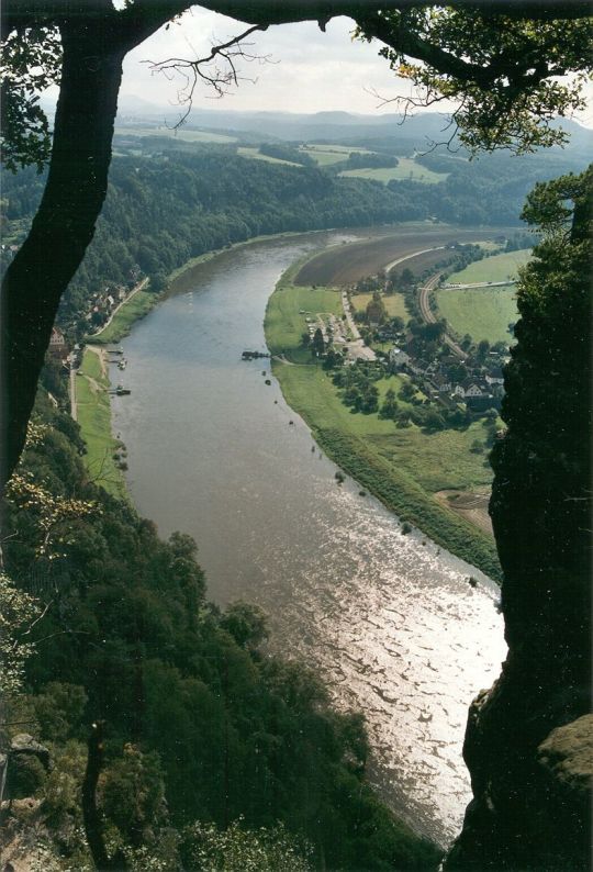 Blick von der Bastei in Rathen