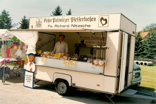 Verkaufsstand der Pfefferküchlerei Nitzsche in Moritzburg