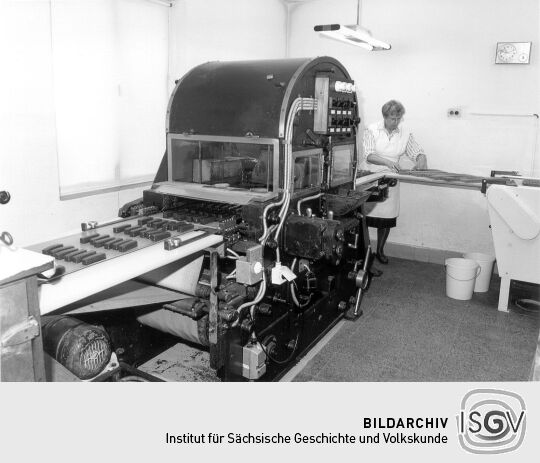 In der Pfefferküchlerei Max Schäfer in Pulsnitz