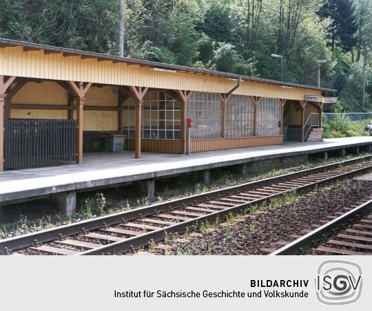 Bahnhof der Stadt Wehlen