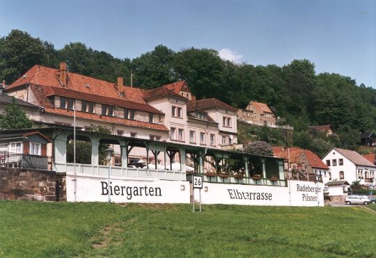 Elbterrasse in der Stadt Wehlen