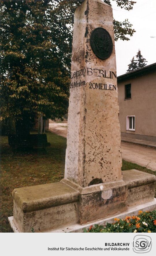 Postmeilensäule in Zschortau