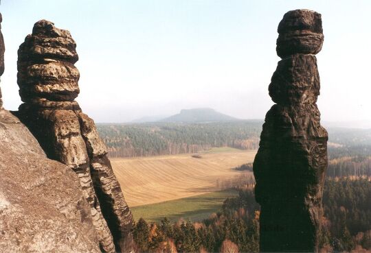 Blick zur Babarine vom Pfaffenstein