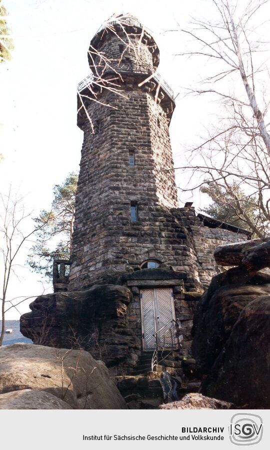 Aufgang zum Aussichtsturm auf dem Pfaffenstein