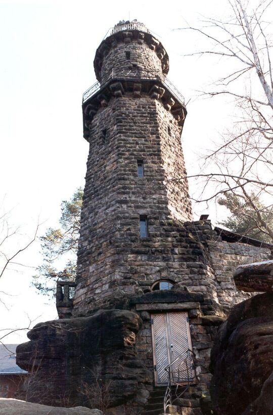 Aufgang zum Aussichtsturm auf dem Pfaffenstein