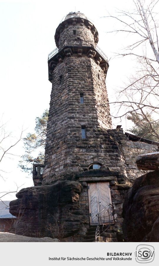 Aufgang zum Aussichtsturm auf dem Pfaffenstein