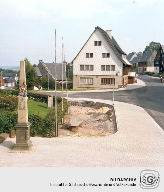 Postsäule in Altenberg