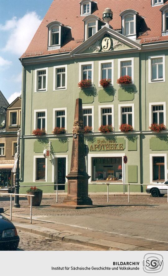 Postsäule in Mittweida