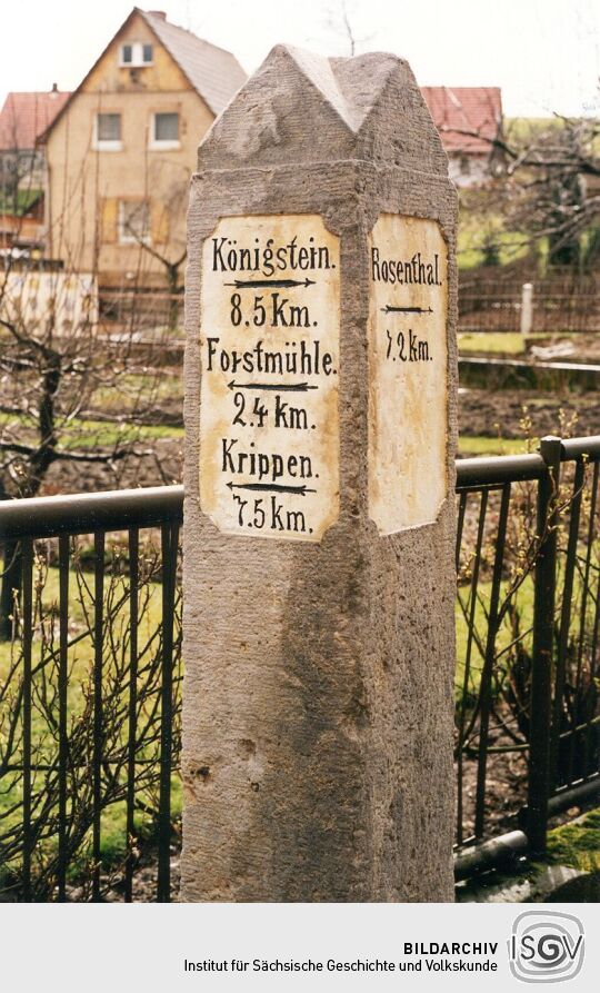 Wegesäule in Cunnersdorf