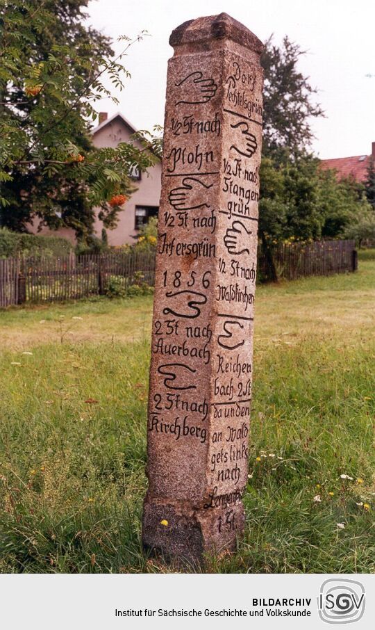 Wegesäule in Pechtelsgrün