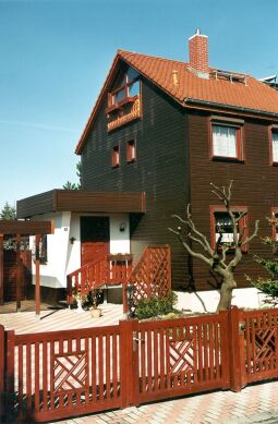 Bild: Holzhäuser in Niesky