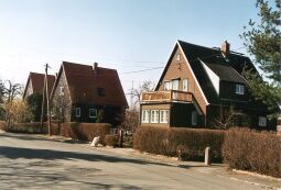 Bild: Holzhäuser in Hellerau