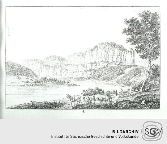 Landschaftsdarstellung der Sächsischen Schweiz