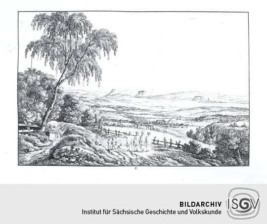 Landschaftsdarstellung der Sächsischen Schweiz