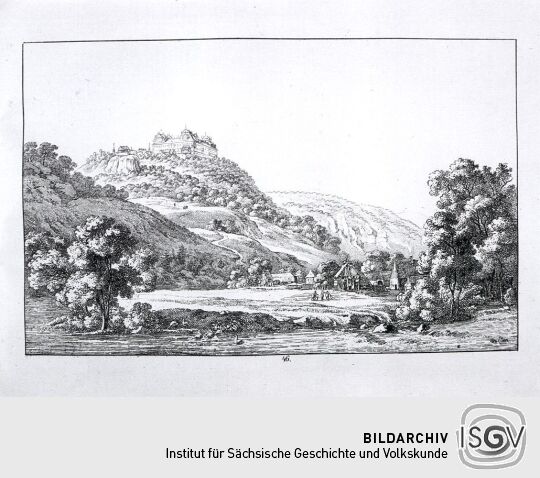 Landschaftsdarstellung der Sächsischen Schweiz