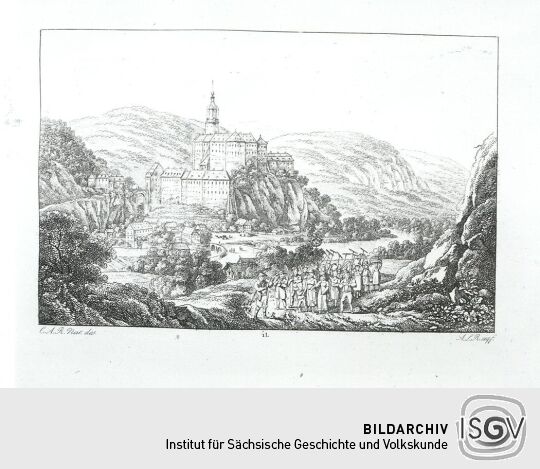 Landschaftsdarstellung der Sächsischen Schweiz