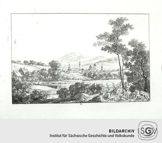 Landschaftsdarstellung der Sächsischen Schweiz