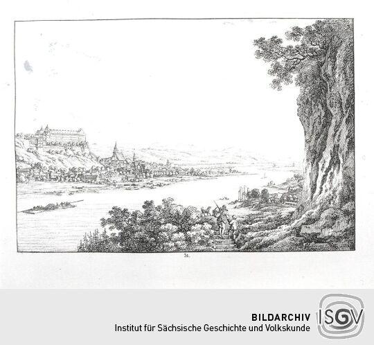 Landschaftsdarstellung der Sächsischen Schweiz