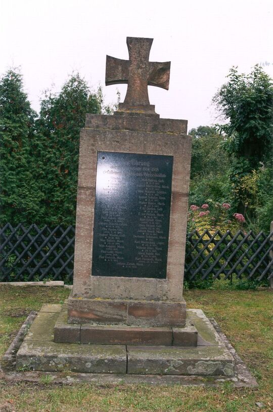 Kriegerdenkmal von 1918 in Weißkollm