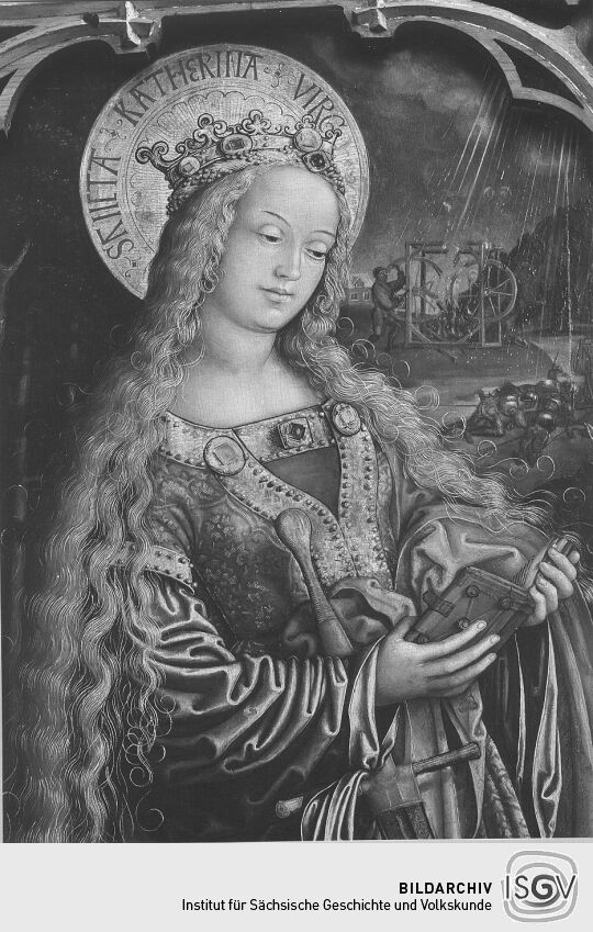 Gemälde der Heiligen Katharina in der St. Annenkirche Annaberg-Buchholz