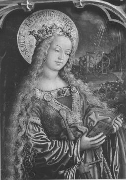 Bild: Gemälde der Heiligen Katharina in der St. Annenkirche Annaberg-Buchholz