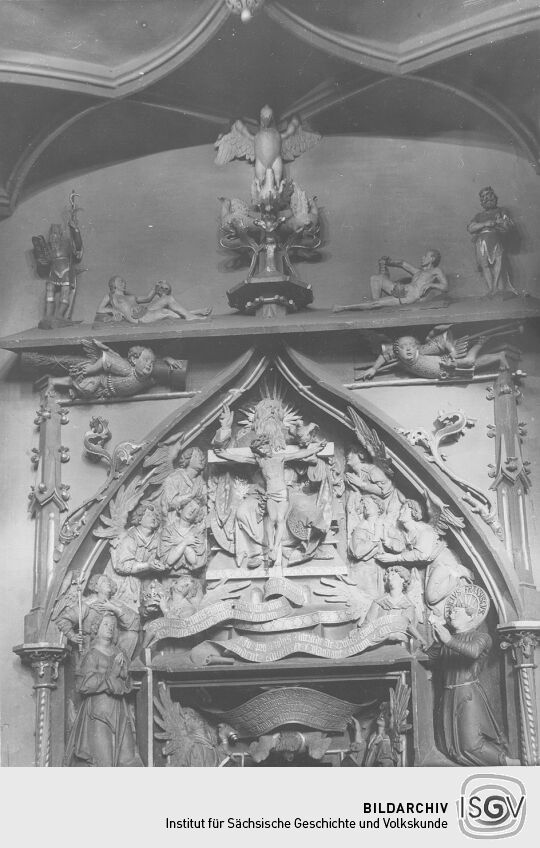 Türschmuck in der St. Annenkirche in Annaberg-Buchholz