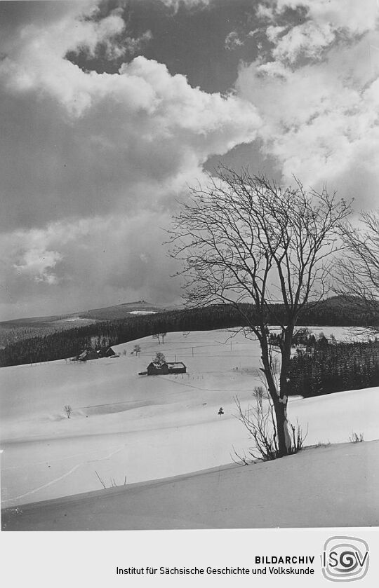 Auersberg vom Grünen Grabenweg aus gesehen