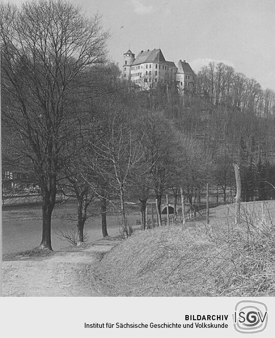 Blick nach Schloß Bärenstein