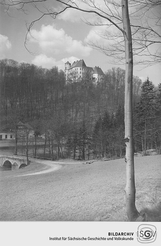 Blick nach Schloß Bärenstein