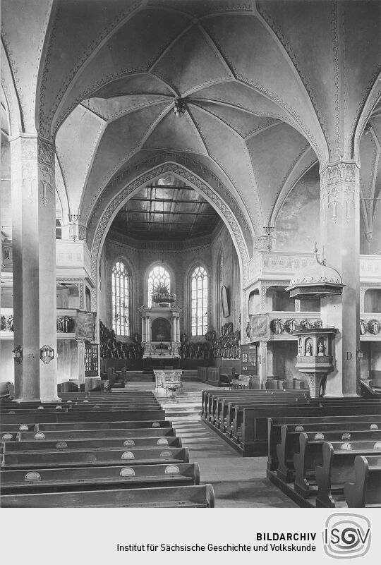 Inneres der Dippoldiswalder Stadtkirche