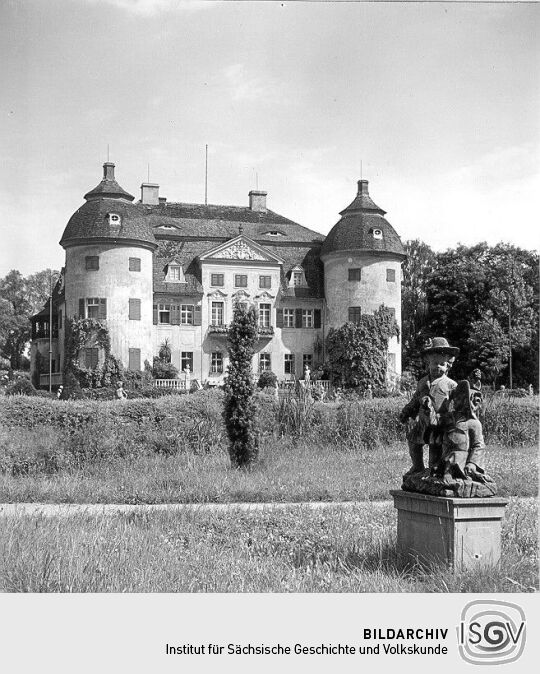 Ansicht des Schlosses Milkel