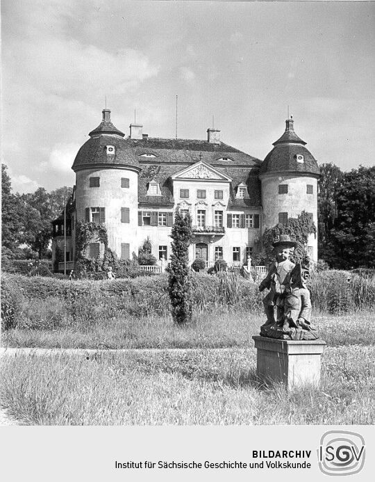 Ansicht des Schlosses Milkel