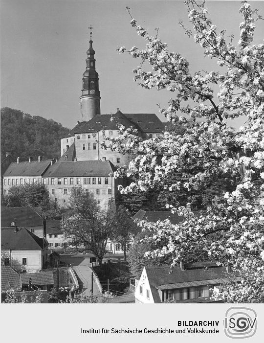 Ansicht von Schloß Weesenstein