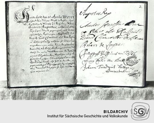 Gästebuch der Meißner Porzellanmanufaktur