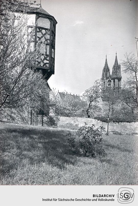 Meißen - Fachwerkerker an Freiheit Nr. 6
