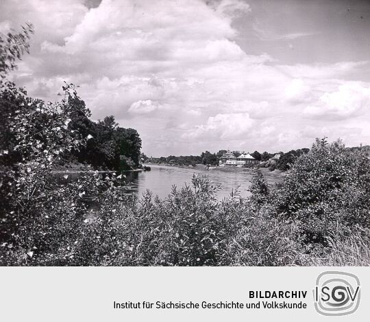 Blick auf Schloss Pillnitz