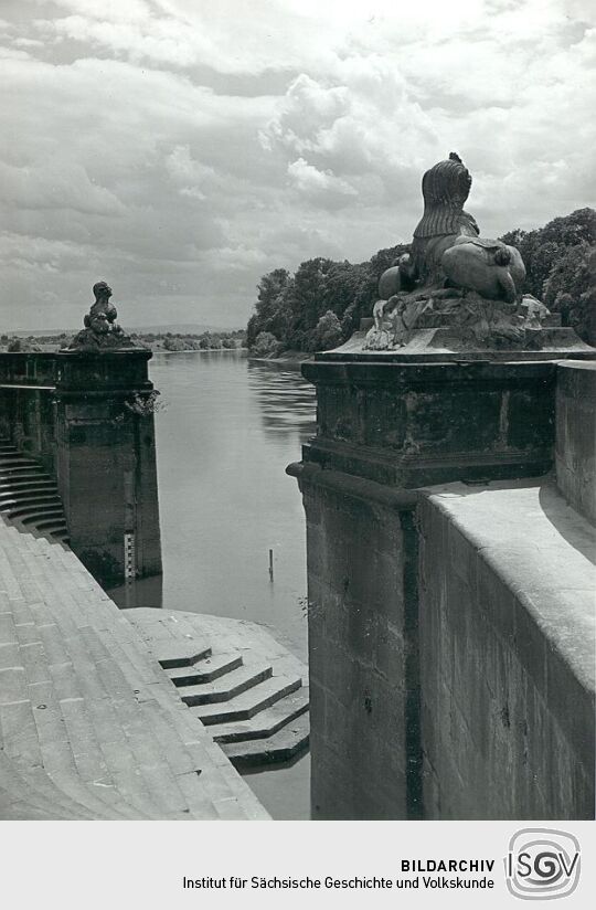 Freitreppe des Schlosses Pillnitz