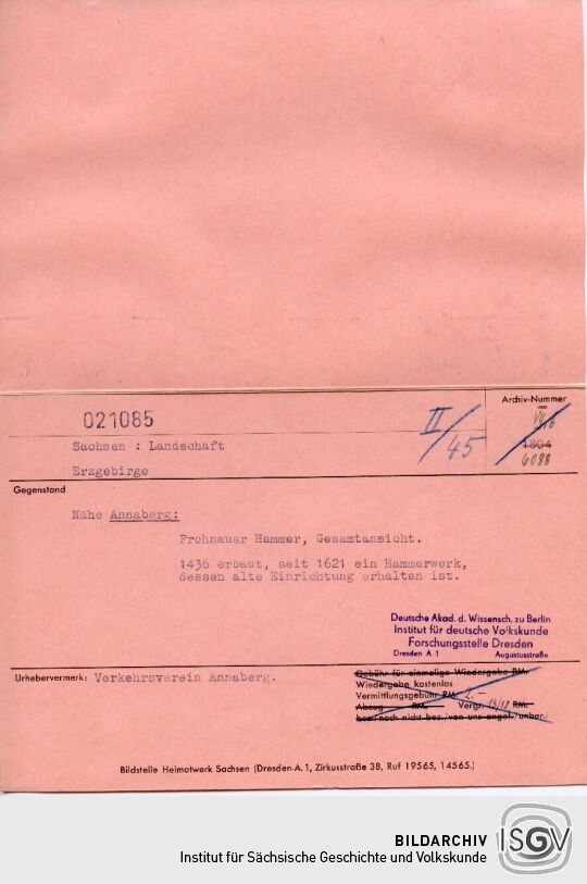 Gesamtansicht des Museums "Frohnauer Hammer"