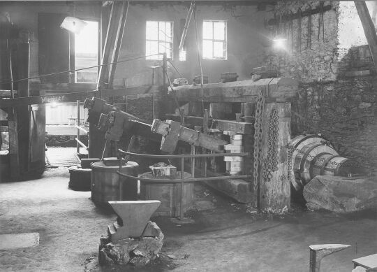 Drei Eisenhämmer im Museum "Frohnauer Hammer"