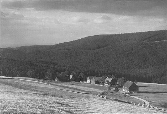 Blick auf das Unterdorf von Schellerhau